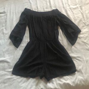 Target Black Off the Shoulder Romper